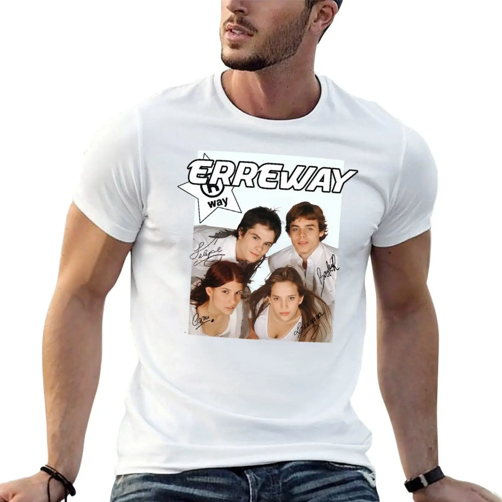 Camiseta con estampado Erreway, camisetas con estampados para hombre, camisetas de algodón suave, camiseta 100% algodón