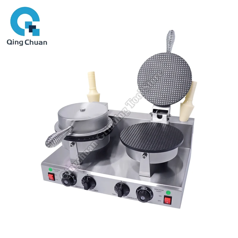 

Egg Roll Maker Electric Crispy Omelet Sandwich Iron Crepe Baking Pan Waffle Pancake Oven DIY Ice Cream Cone Machine