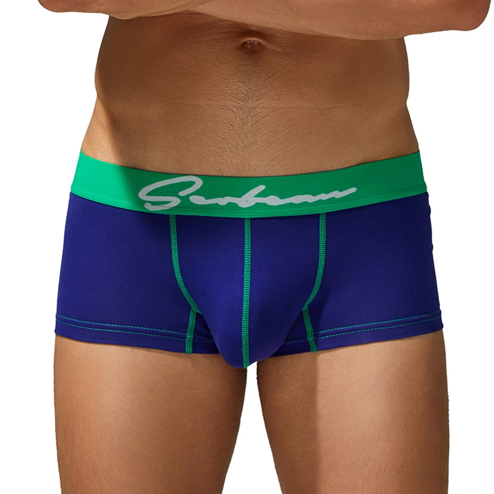 

Gym Underwear Grey,Dark Blue,Beige,Pink,Blue As Pictures Show Mens Boxer Briefs Mens Underwear Elastic Pouch 95 Cotton 5 Spandex