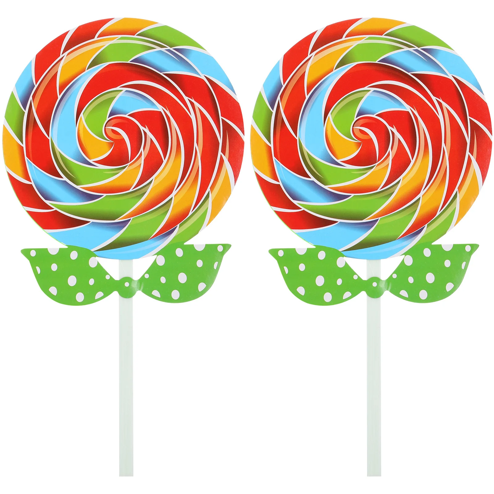 

2Pcs Lollipop Prop Fake Candy Decorative Photo Prop Party Scene Photography Accessory Festival Lollipop Fake Food Photo Props