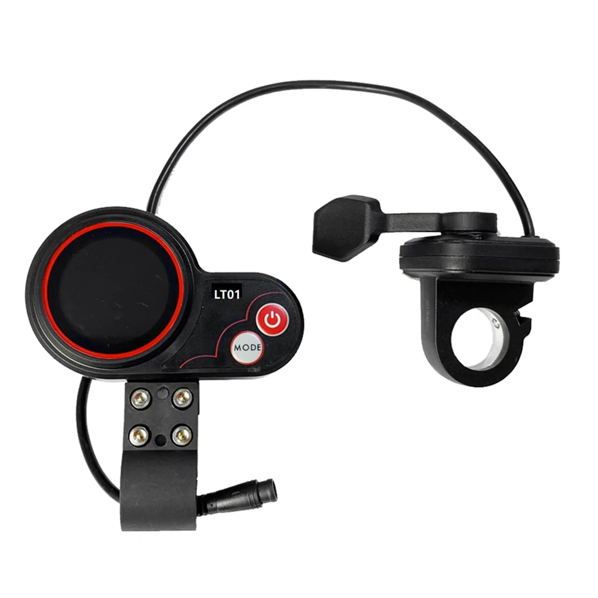 RISE LT01 Display Thumb Throttle+Ignition Lock Key Long Cable for Kaabo Mantis 8/10/Wolf WarriorX/Wolf Warrior11 E Scooter