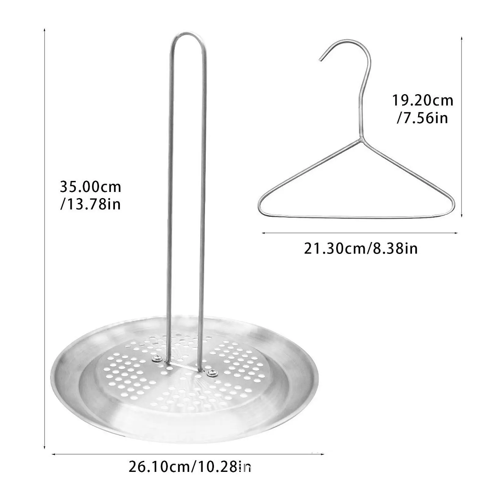 Soporte para freidora de pavo de acero inoxidable, accesorio para freidora de pavo, soporte para pavo de ganso, soporte para asar pavo para fiesta de acampada, barbacoa y Picnic