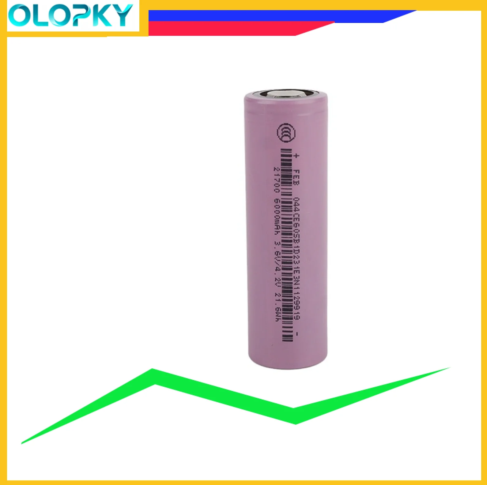 21700 Battery 3.6V 6000Mah Cell Real High Capacity Suitable Electric Bicycle Tools Unicycle Lithium Scooter Energy Storage DIY