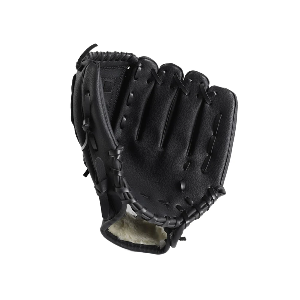 

Baseball Glove 12.5 Inch Yellow PVC Left H Softball Glove Basket Weave Cushioned Palm Adjustable Strap Extra Flex