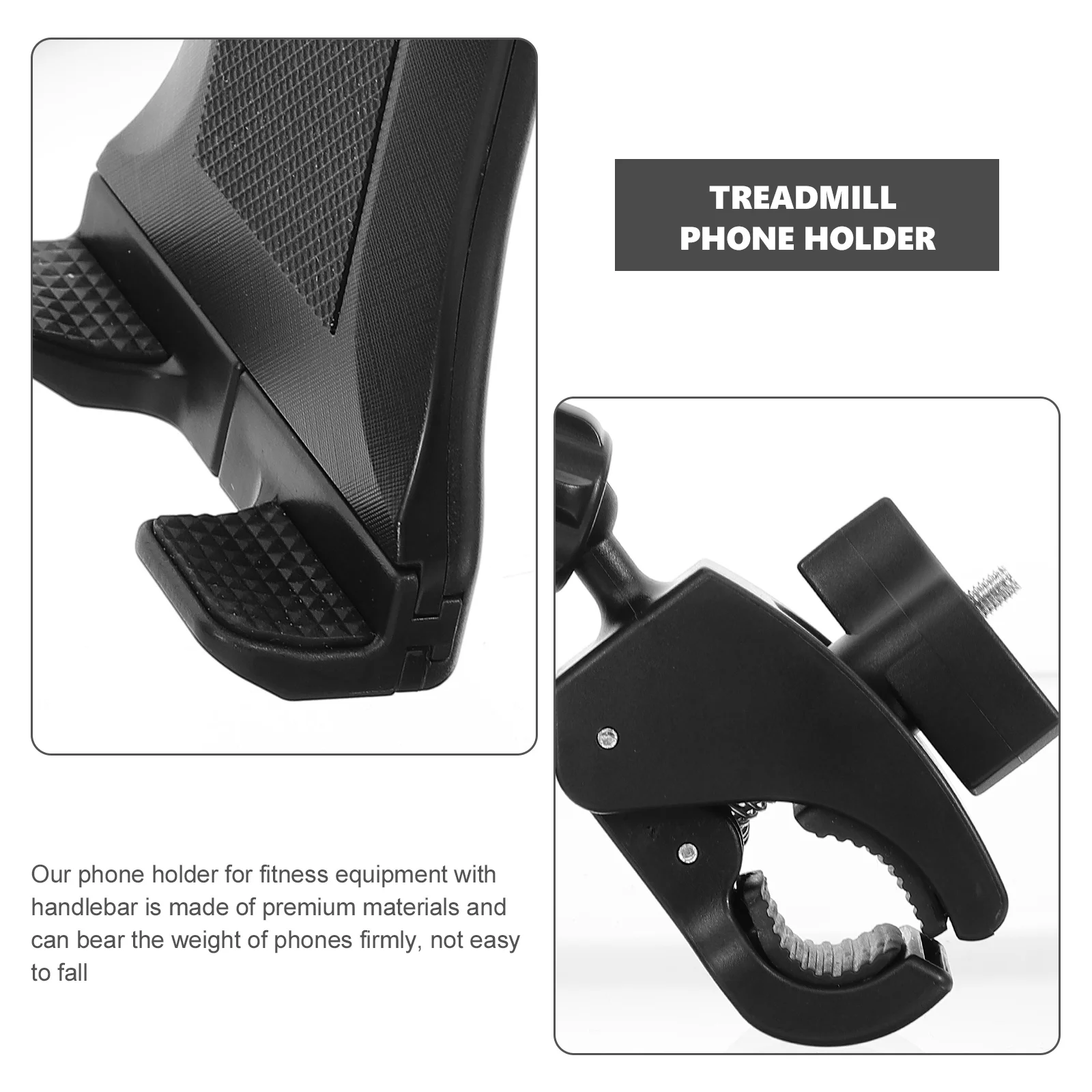 Mobile Phone Holder for Treadmill Motorcycle Cell Mount Stand Tablet Bike Exercise Bracket Stroller Bicycle