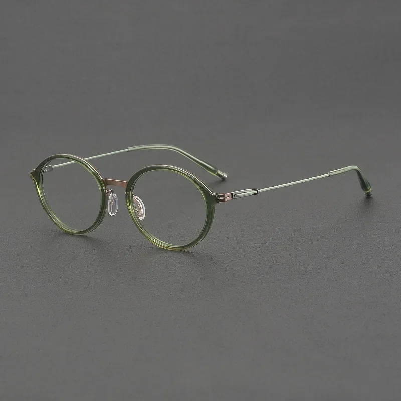 

Ultra-light Cat-eye Women Titanium Prescription Glasses Frame Oval Small 202515 Retro Myopia for Female Blue Blocking Eyeglasses