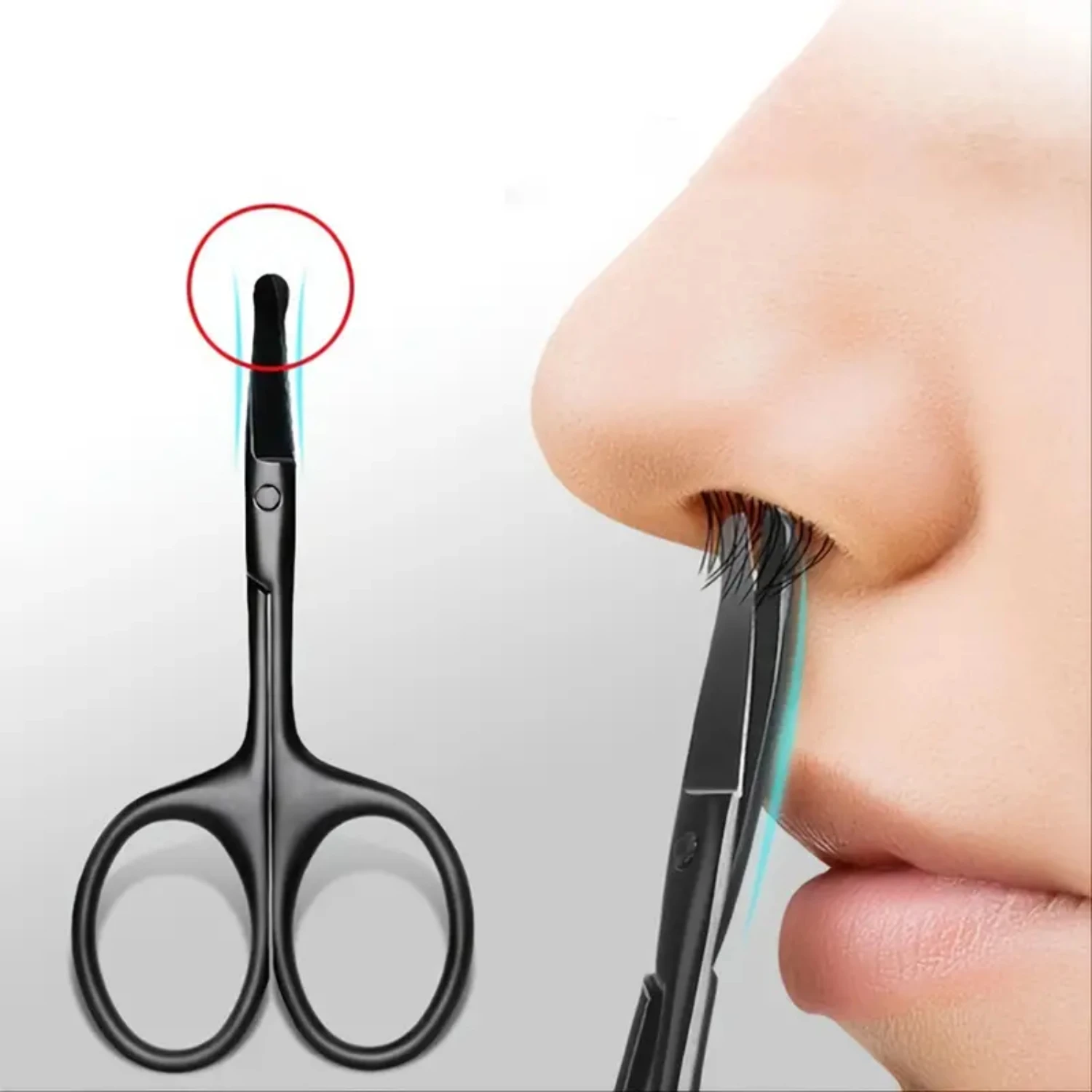 Effortless, Precise Beauty: Easy Grooming with Convenient Stainless Steel Nose Cut Eyebrow Makeup Tool - Easy-to-Use Hair Clippe