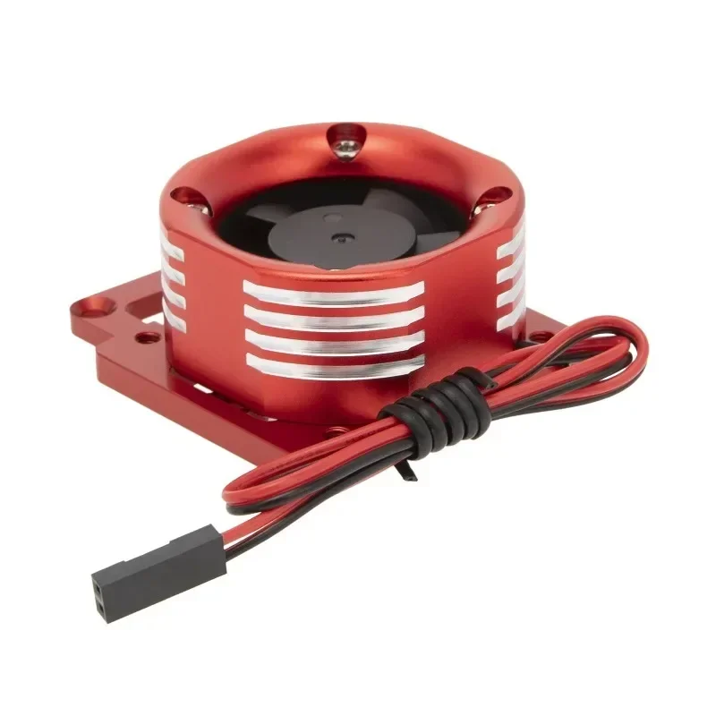 For TRXS 1/8 4WD SLEGE Motor Radiator Aluminum Alloy Heat Dissipation Cover With Lights