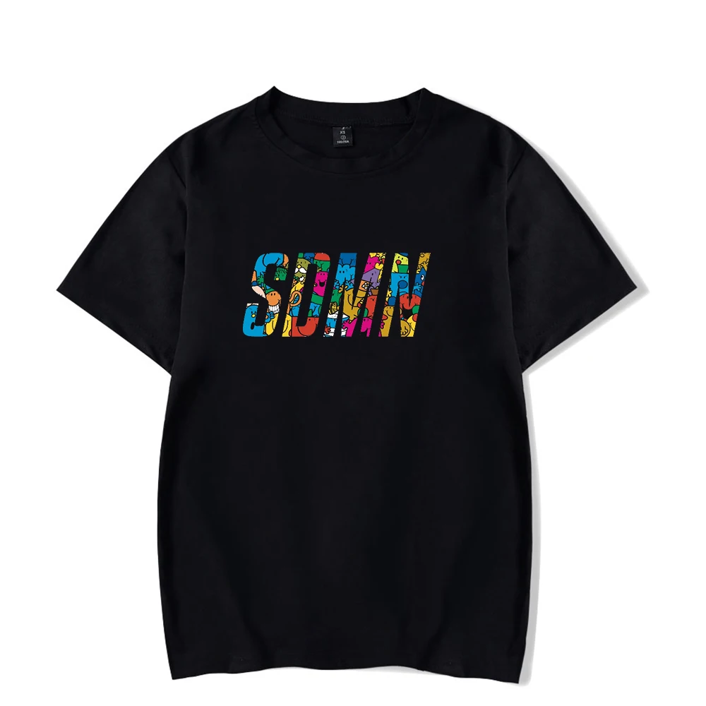 Thomas Sanders Sidemen Tshirt lengan pendek Crewneck T-shirt Wanita Pria kaus gaya kasual pakaian lucu