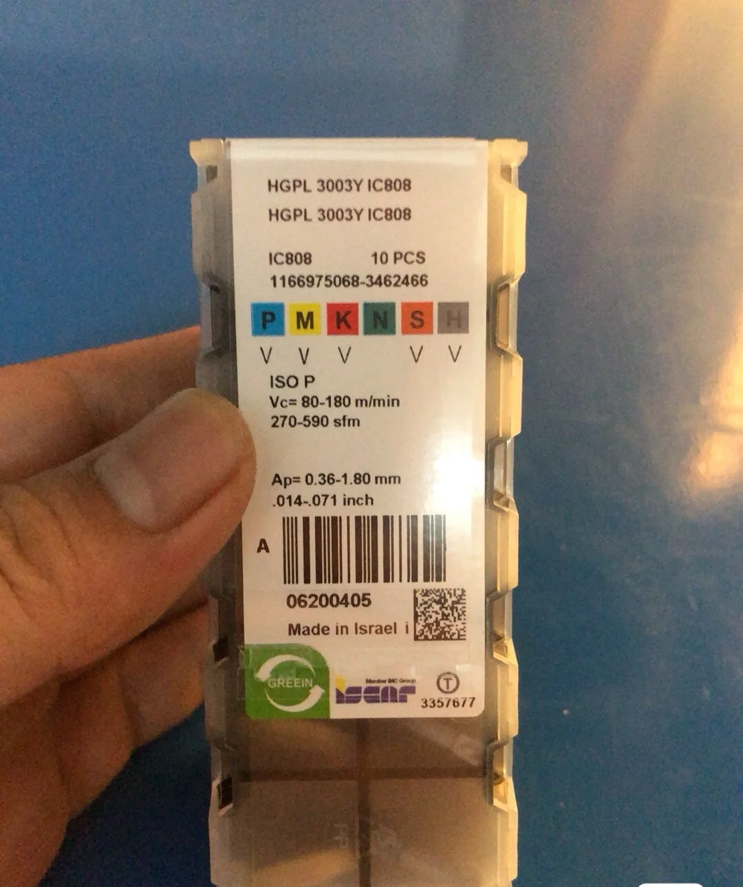 

Hard alloy cutting blades HGPL 3003Y IC808