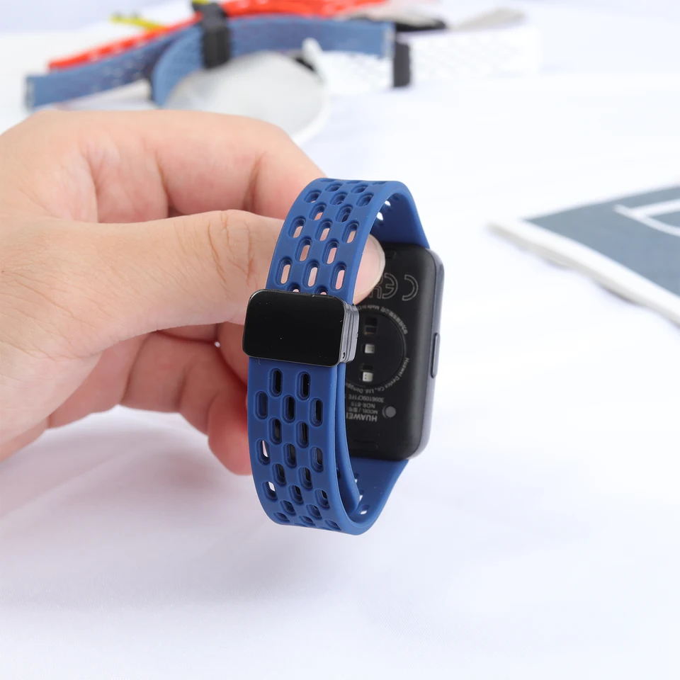 Wizvv Elastische Nylon Sportarmband – 2 Stuks – Compatibel Met Huawei Band 10, 9 En 8 – Comfortabel En Ademend