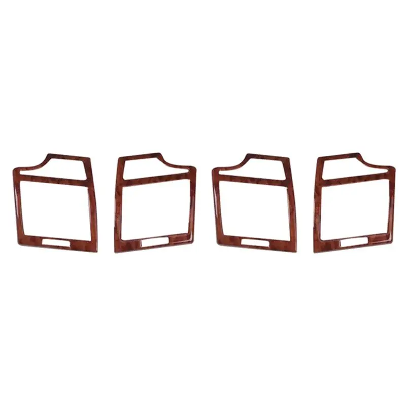 For TOYOTA Camry 2006-2011 4PCS Wood ABS Car Front Side Air Conditioning Vent Cover Trim Car Styling Accessories