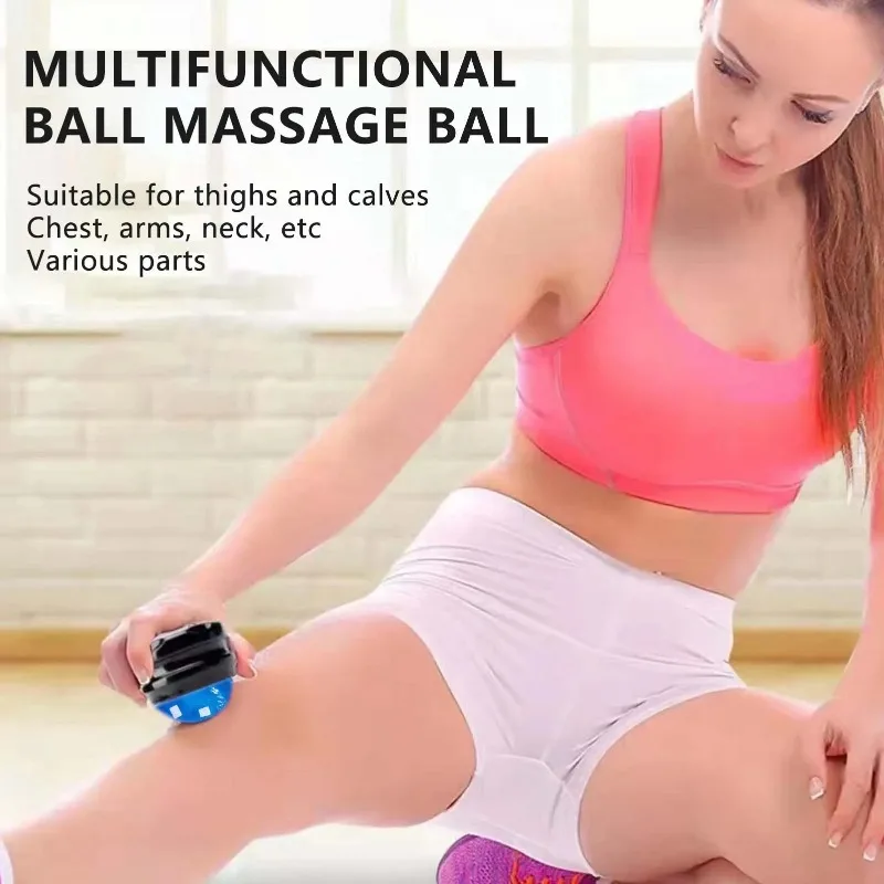 

1pc Mini Manual Therapy Body Massager Ball 360 Degree Spin Design Self Massage Tool for Back Shoulders Foot Massage