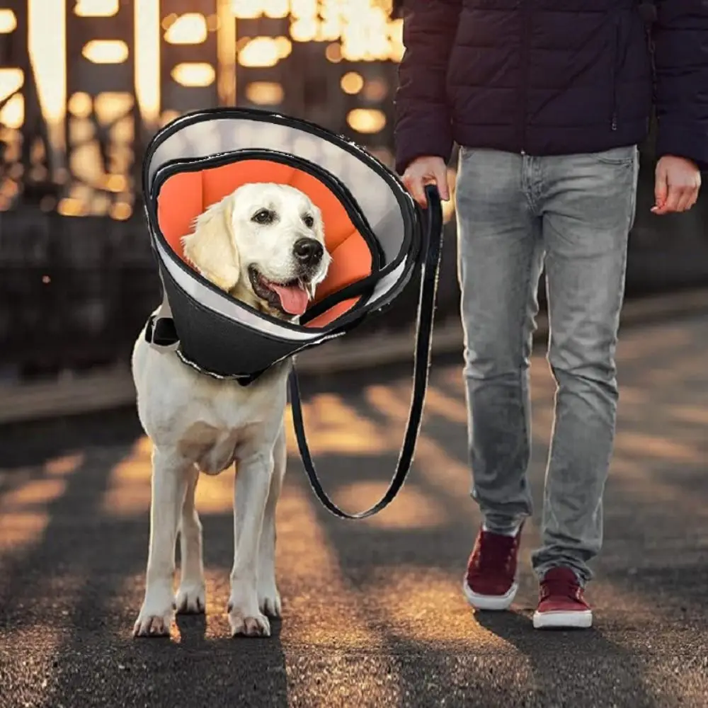 Dog Cone Alternative After Surgery Adjustable Dog Recovery Collar Soft Elizabethan Pets Collars Prevent Licking Wounds