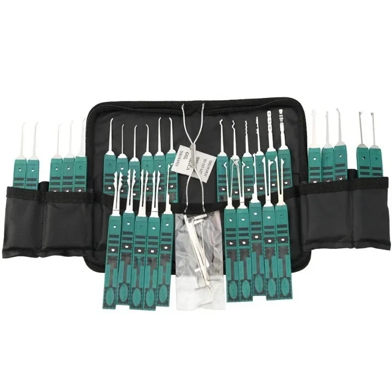 Master Pickset Tooling System Multi Scene Use Locksmith Hardware Tools Leather Packaging 15pcs/17pcs/24Pcs/38Pcs