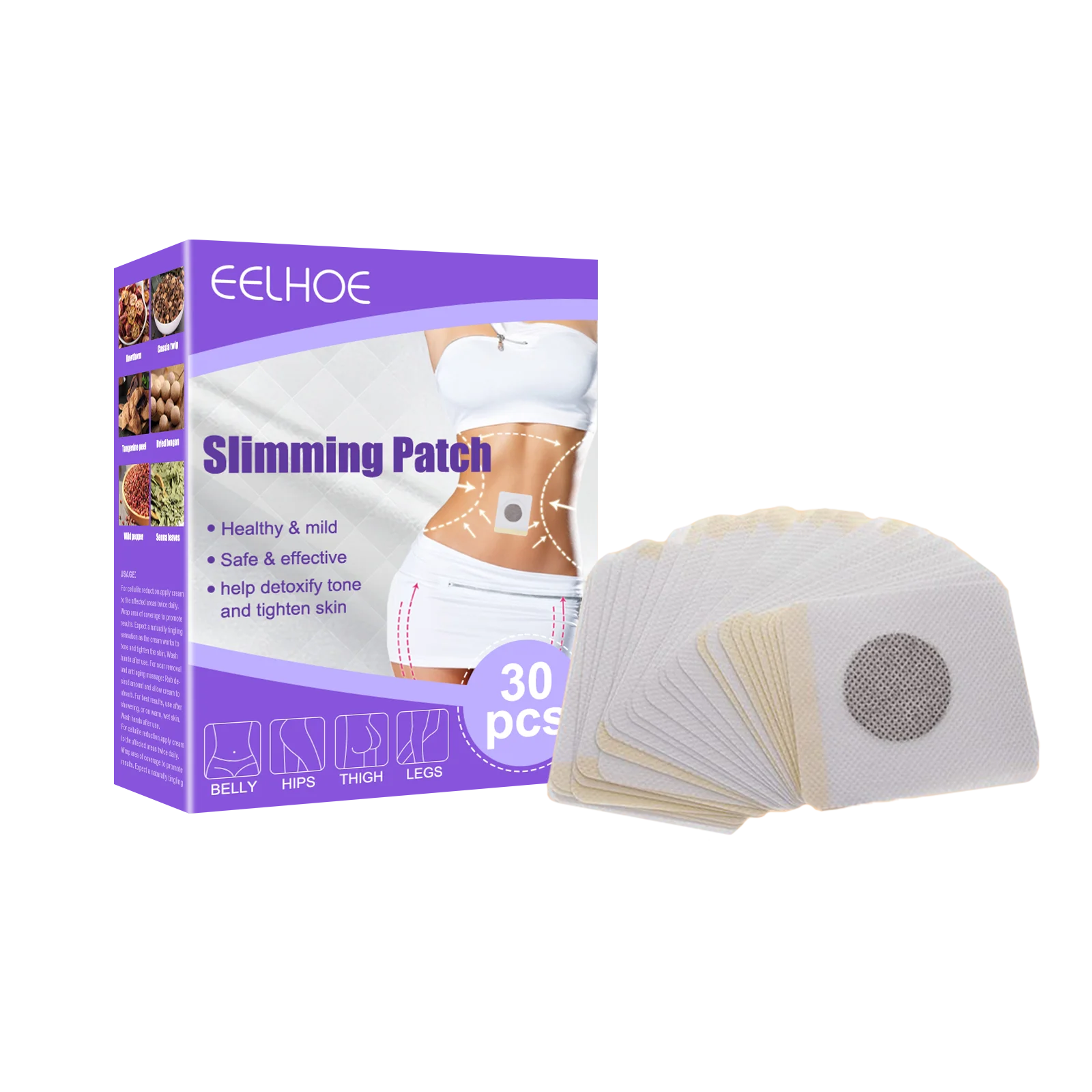 Slimming Body Patch Fat Burning & Body Contouring Firm & Hydrate Skin Eliminate Excess Fat Firming Abdominal Body Patch