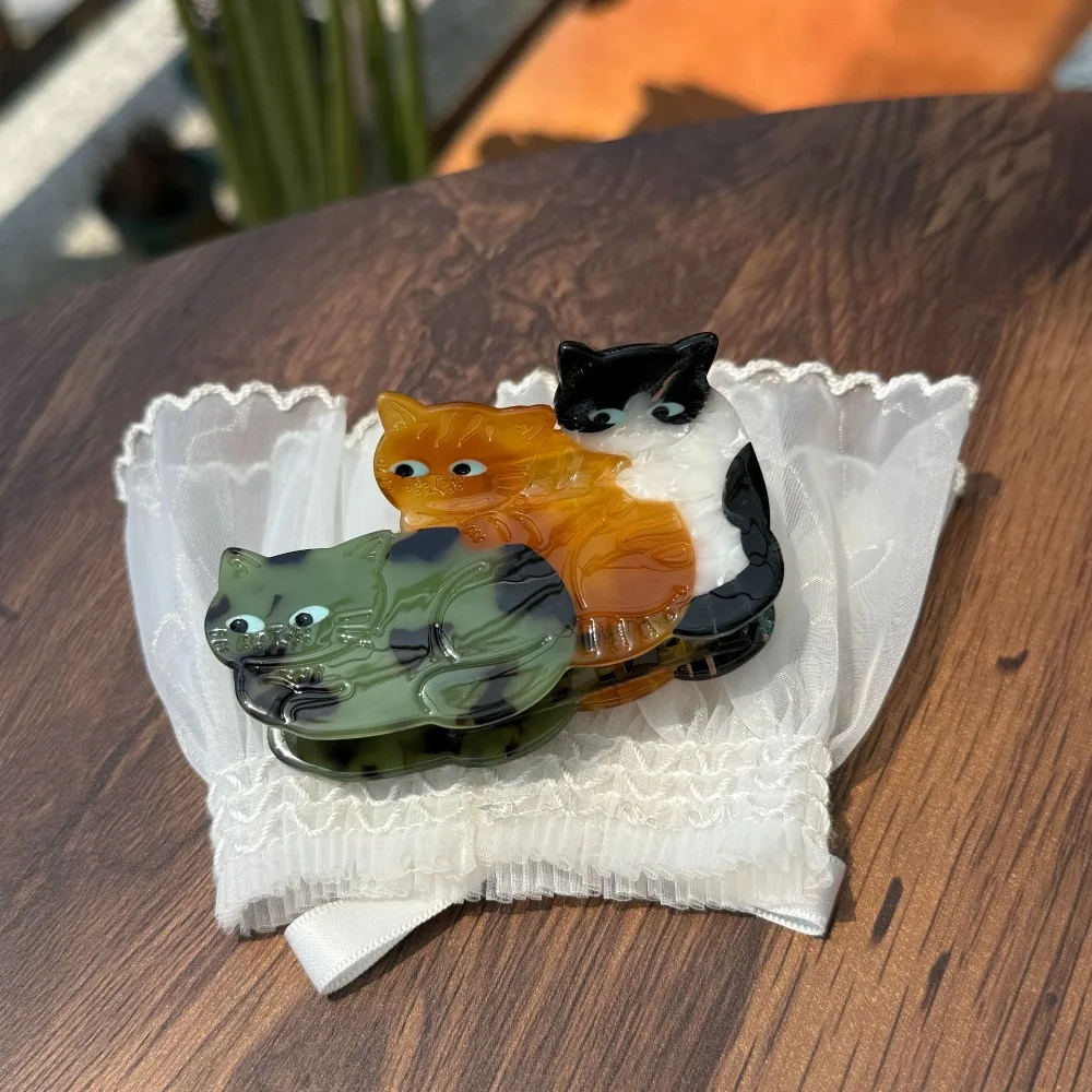 

Креативная уксусная кислота, ацетат, кошачья шерсть, коготь, заколка для волос для домашних животных, заколка для волос в корейском стиле, мультяшная заколка в виде акулы, женская