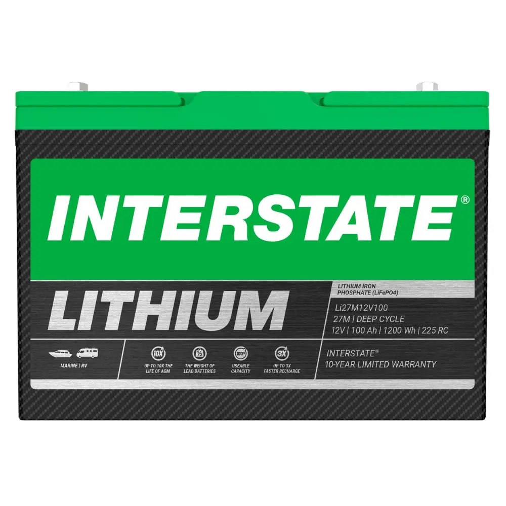 

12V 100Ah LiFePO4 Marine RV Deep Cycle Battery Lightweight Maintenance Free For Boat Off-Grid Yacht, Custom