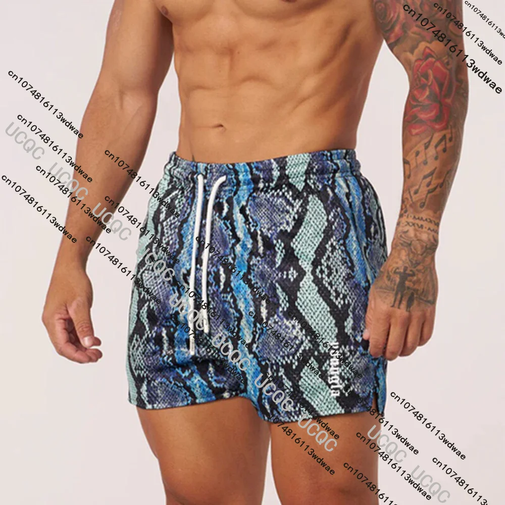 

2025 NEW Snake Pattern Men Shorts Classic GYM Basketball Workout Mesh Shorts Summer Casual Shorts Sports Quick Dry Men Shorts