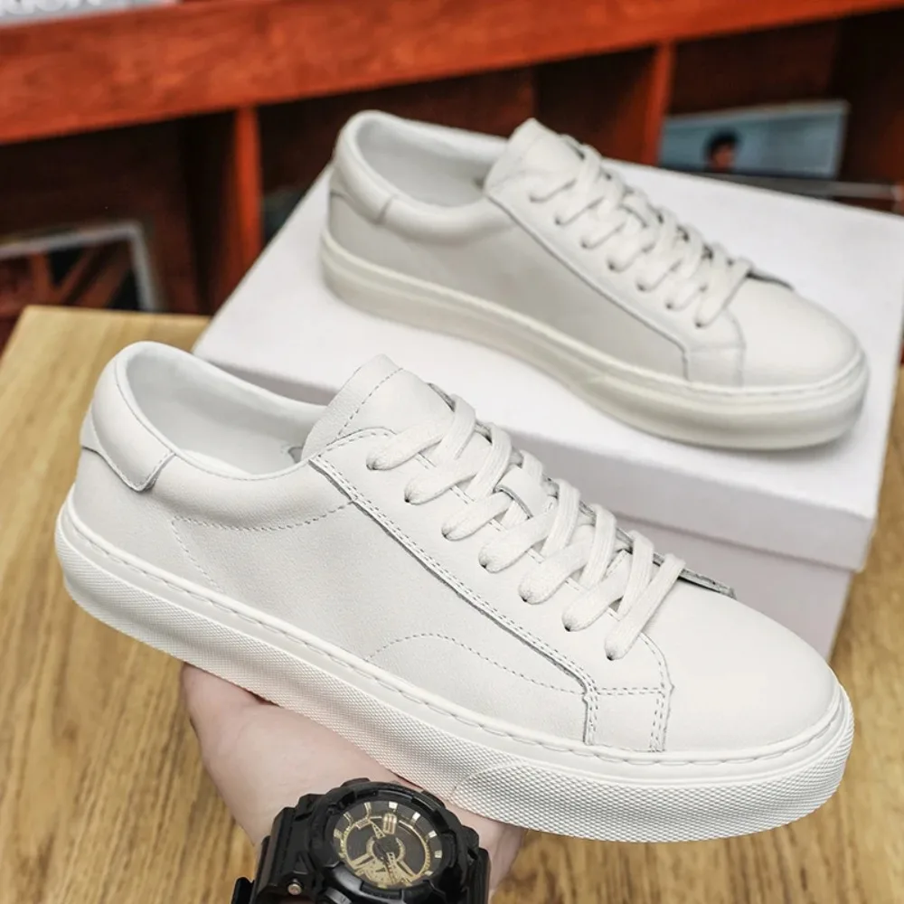 

Leisure Walk Sneakers for Man Minimalist Vulcanize Shoes Non Slip Shoes Lace Up Casual Shoes Skateboard Footwear Tenis Masculino