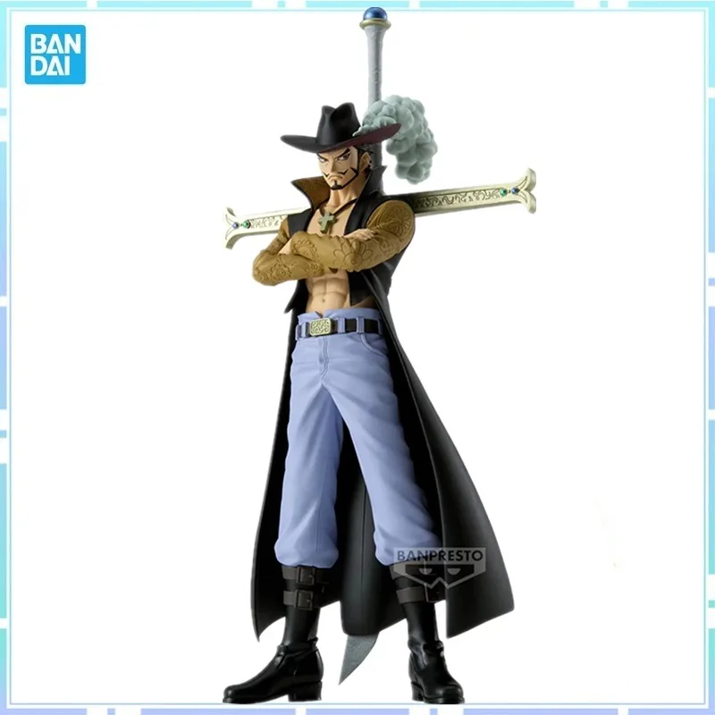 

Bandai Original Banpresto Anime ONE PIECE DXF Dracule Mihawk PVC Action Figure Collectible Model Toy Gifts