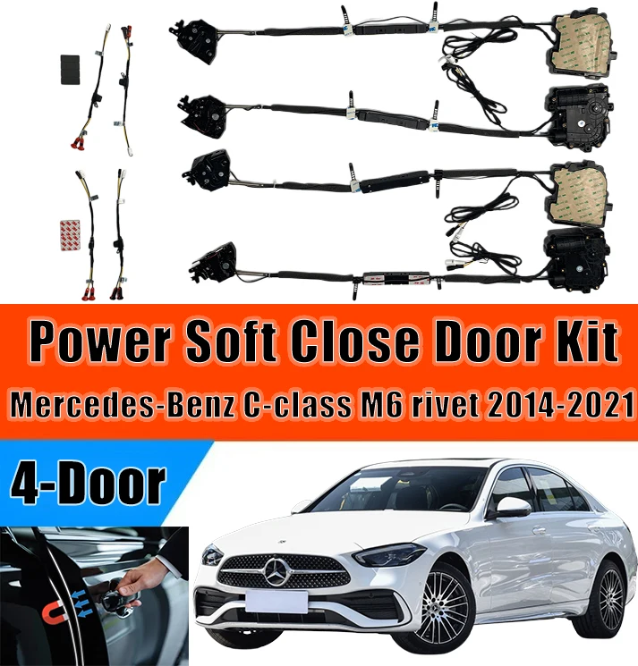 Xcar for Mercedes‑Benz C-class M6 rivet 2014-2021 Car OEM Automatic Soft Close Door Electric Suction Kit Auto Power Closing