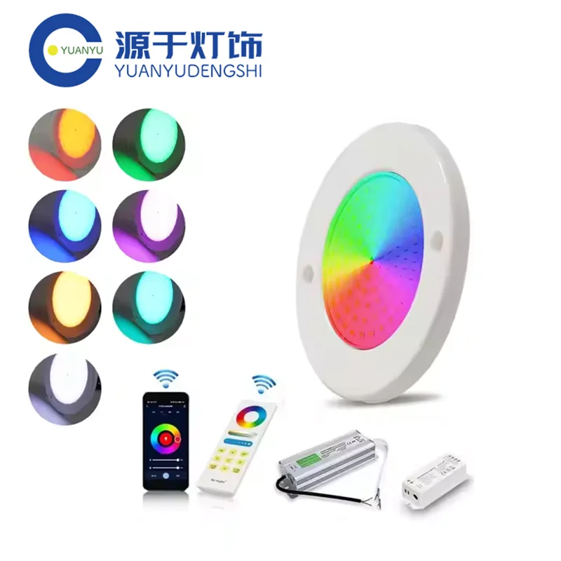 

Лампа Tuya Wi-Fi RGB, заполненная смолой, 6 Вт, 12 Вт, 18 Вт, 25 Вт, 35 Вт, тонкая 12 В, подводная погружная IP68, водонепроницаемая светодиодная лампа для бассейна