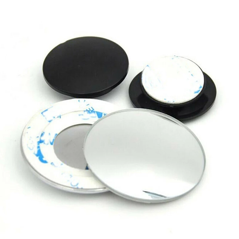 360 Degree Framless Blind Spot Mirror Wide Angle Convex CarMirror Small Round Side Blindspot Rearview Parking Mirror