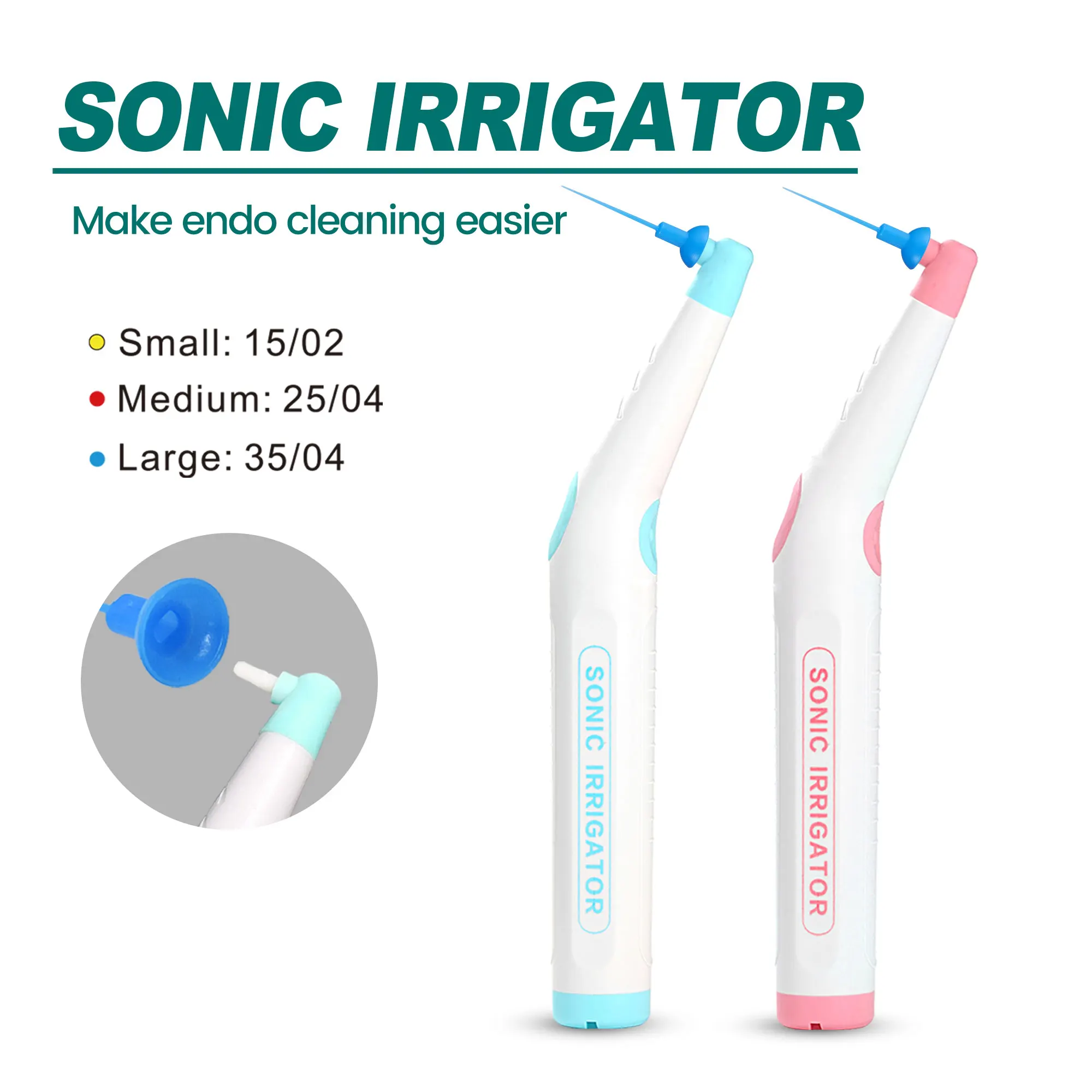 

Dentistry Endo Sonic Irrigator With 60 PCS Tips Dentist Vibration Cleaning Instrument For Root Canal Treatment
