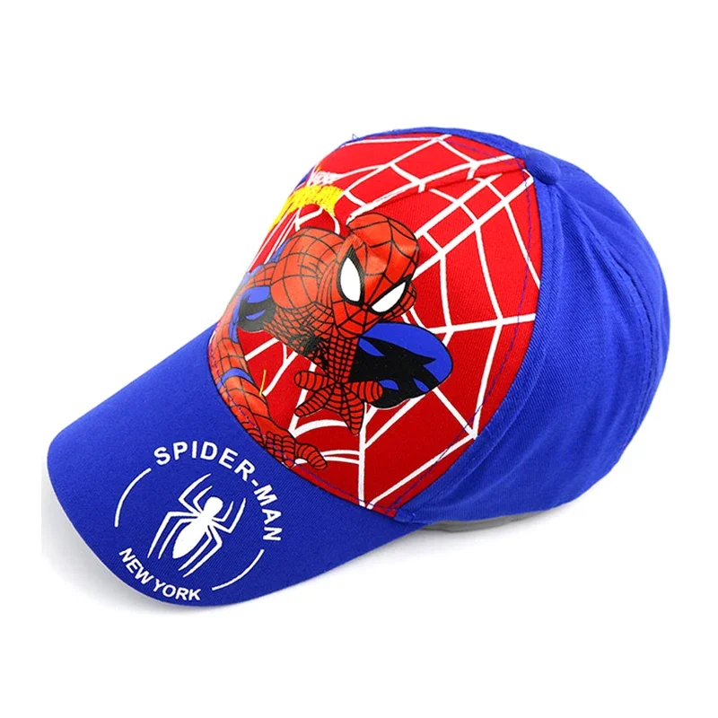 Disney Anime Cute Spiderman Kids Hats For Boys Girls Summer Autumn Baby Baseball Cap Children\'s Hip Hop Sun Hat Child Visor Caps