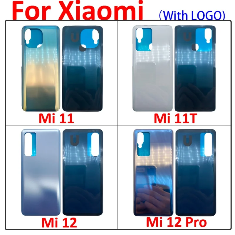 

NEW Back glass cover For Xiaomi Mi 11T / Mi 11 / Mi 12 Pro Battery Rear Housing Door Panel Case With Adhesive