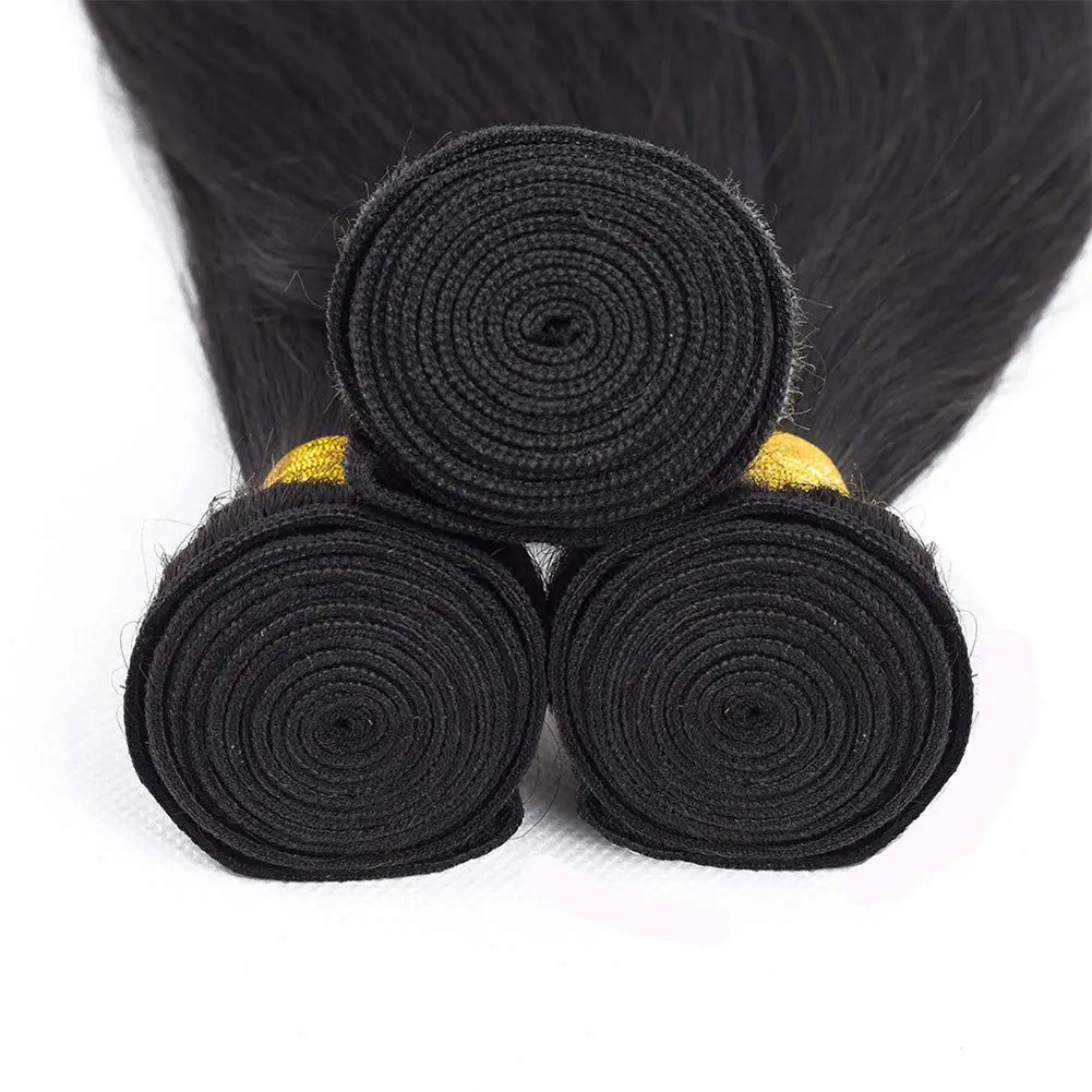 Brazilian Straight Hair Weaves Human Hair Bundles Straight Hair Extension Natural Color 1/3/4Bundle Weave Free Shipping