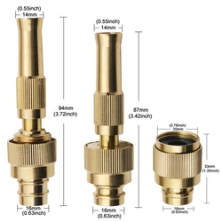 High-pressure Water Gun Spray Pipe Copper Hose Adapter Quick Connect Joint Faucet Conversion Head For Watering Flower Car Wash