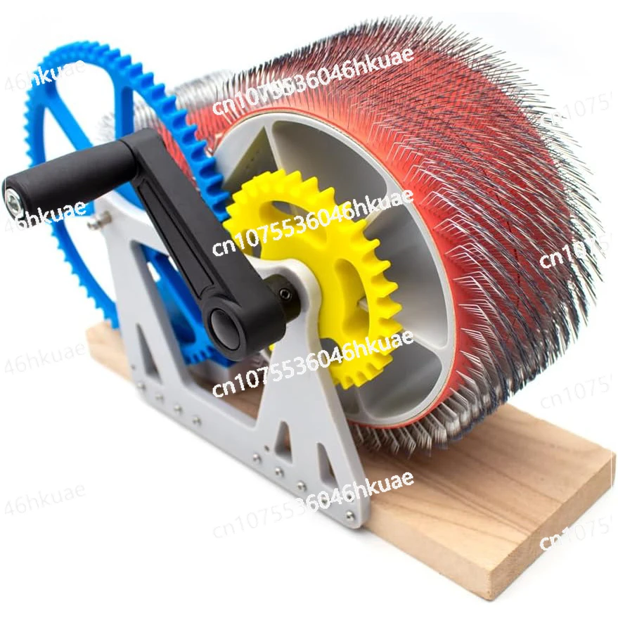

Wool Felt-Making Tool, Hand-Combing Wool, Spinning Yarn Fast Colour Mixing DIY Hand-Cranked Wool Combing Machine