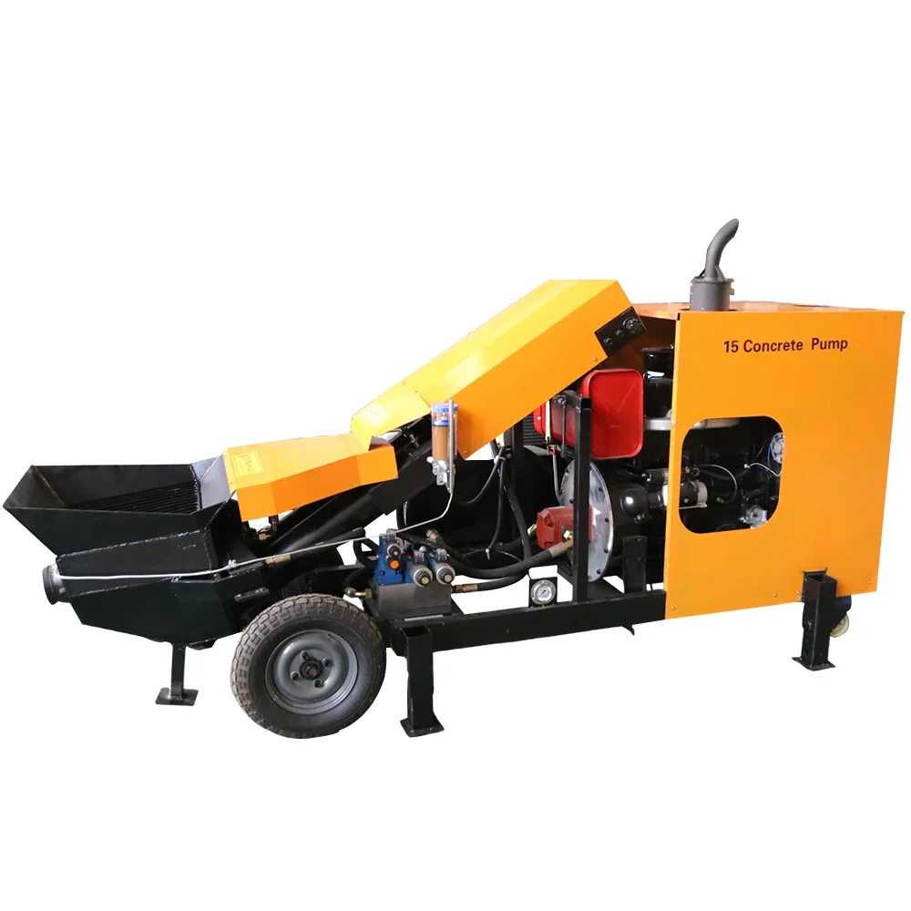 YG Customized Factory Price New Mobile Concrete Pump Truck 60m3 Capacity Diesel Mini Concrete Pump For Construction Industries view 5