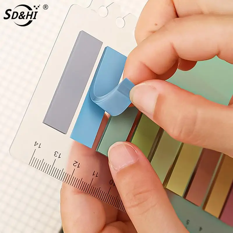 200 Sheets Solid Color Index Memo Pad Sheets Sticky Markers Book Tabs Index Sticky Notes Bookmarks Notepad Stickers Stationery