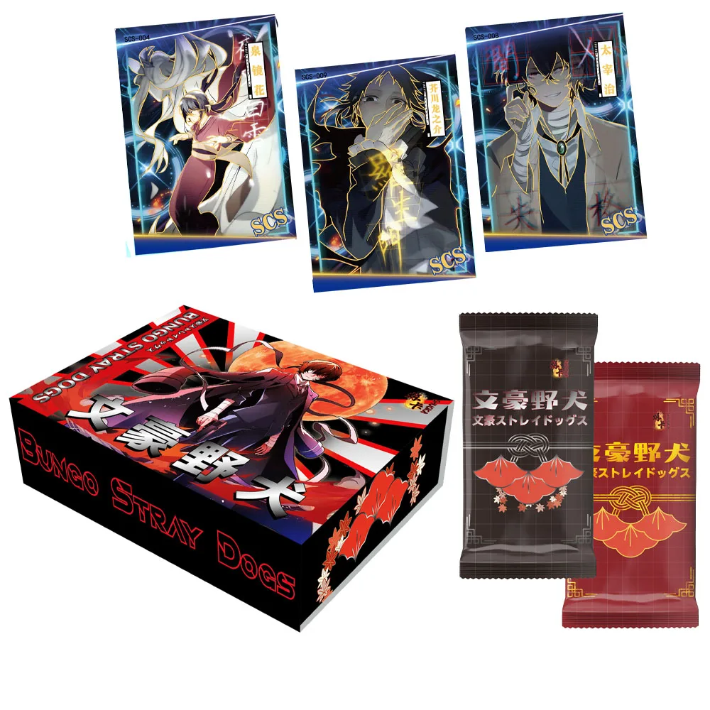 2024New Shuoka Bungo Stray Dogs Cards Nakajima Anime Collection Cards Mistery Box Board Games  Birthday Gifts for children