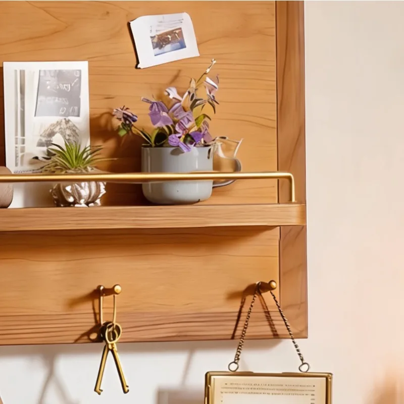 Meter box decorative painting solid wood electric box occlusion and transformation creative clothes rack cherry wood electric sw