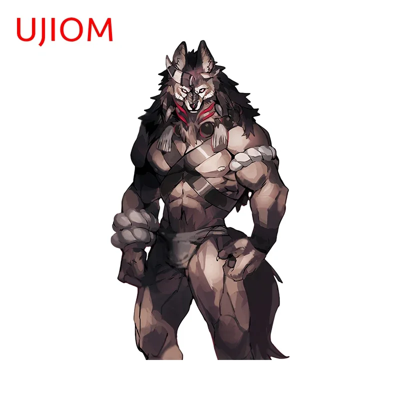 UJIOM 13cm X 7.3cm Handsome Werewolf Wall Stickers Cool Laptop Desk Decoration Chambre Decals Personal Creative Veneer Murals
