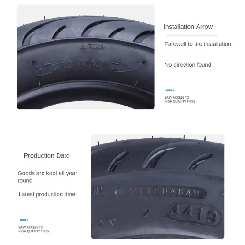 Ban 2.75-8 vakum kualitas baik untuk kendaraan listrik sepeda motor ban Tubeless suku cadang pengganti Ban 2.75x8