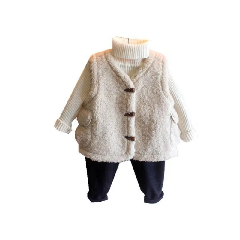 Chaleco para niños de 1 a 6 años, chaleco cálido a la moda para niñas, chaleco informal de moda para otoño e invierno, ropa exterior, Top