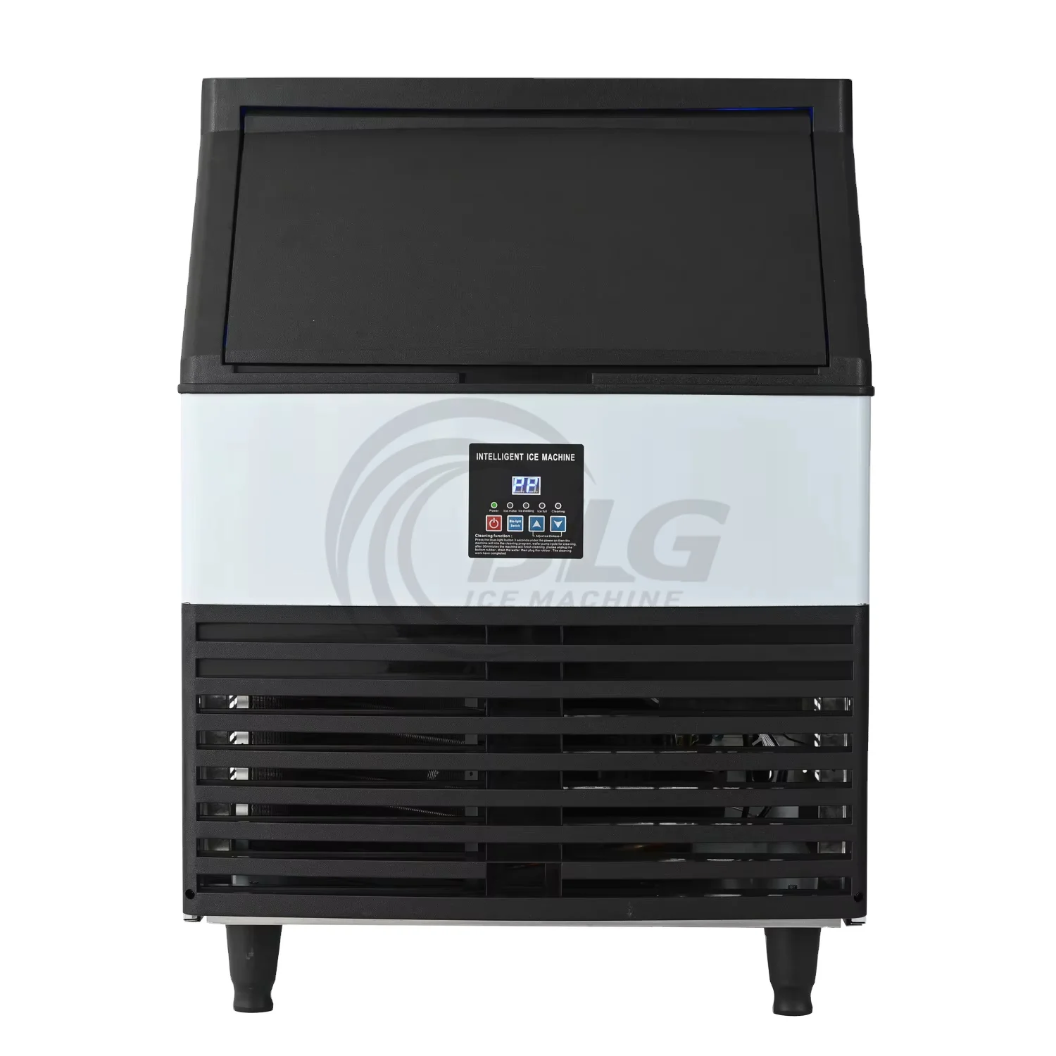 

MT Commercial Stainless Steel 150KG Ice Cube Maker Fully Automatic With Blue Light For Large Scale Milk Tea Shops