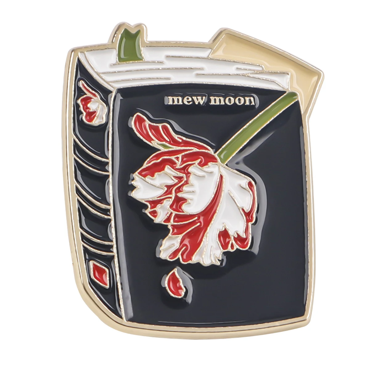 Twilight Enamel Pin, Colorful Fish Brooch Gift for Fans