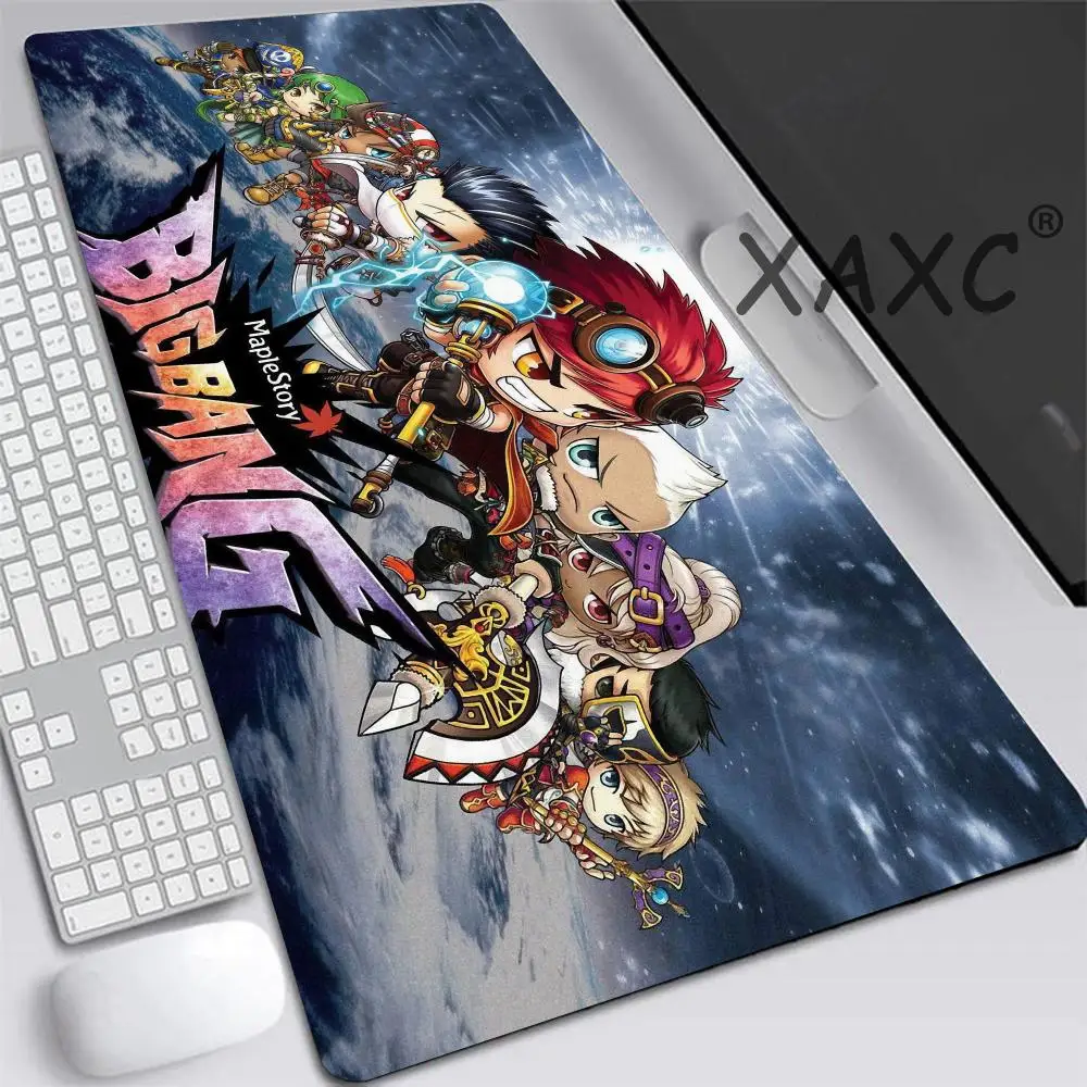 Game Maplestory Mousepad Custom Skin Desktop Desk Mat Kawaii Gaming Accessories Students Writing Pad for PC Computer Table