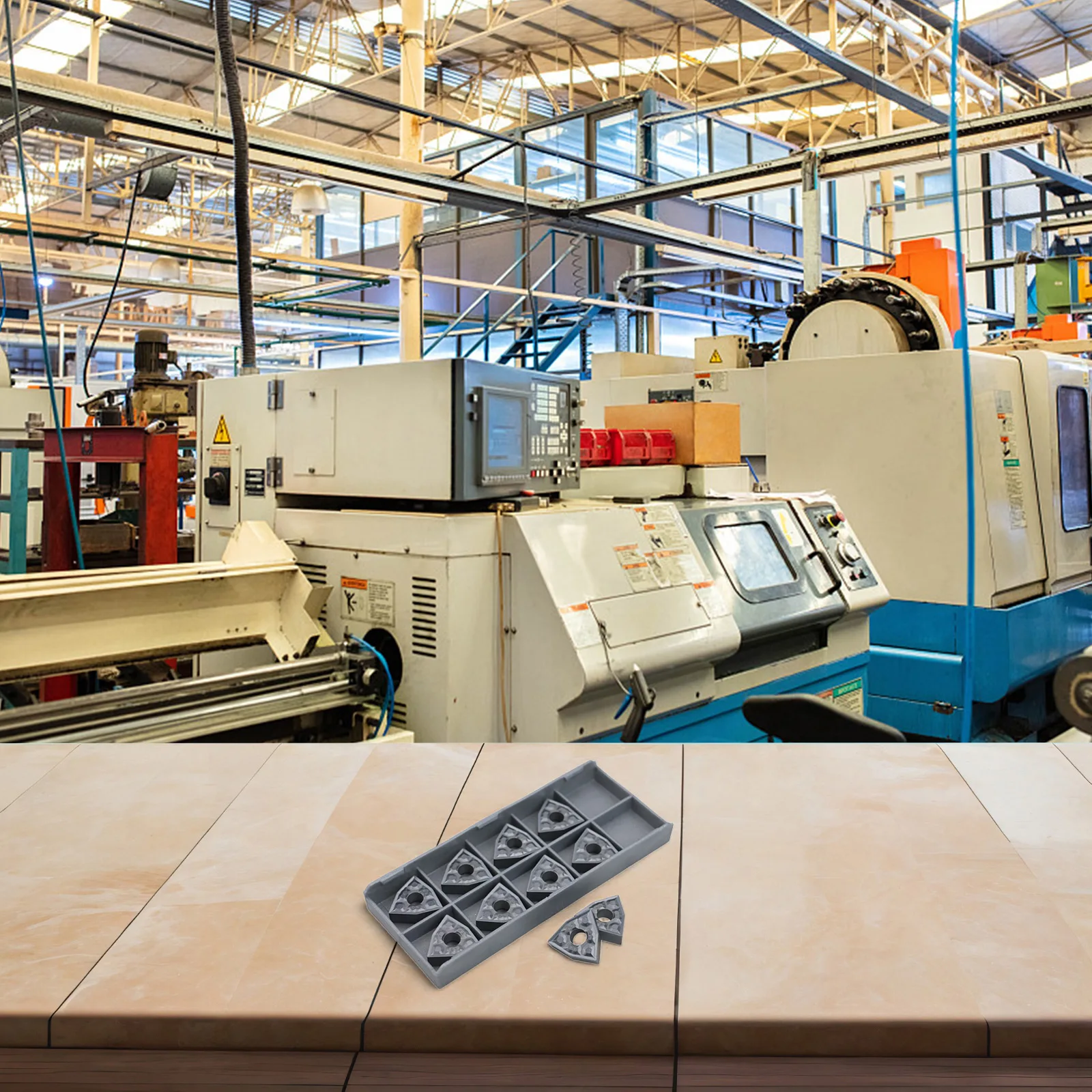 แทรก WNMG080404-TF แทรก WNMG431 TF คาร์ไบด์แทรก IC907 แวดล้อมการกลึง WNMG080404 TFIC907 ที่ใช้งานได้จริง