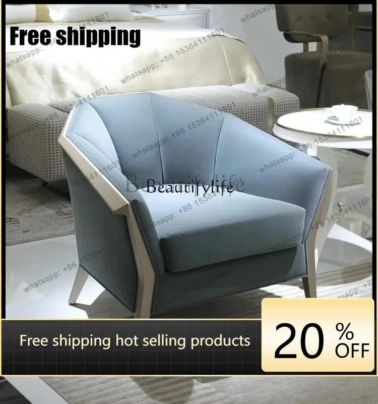 Factory Direct American Light Luxury Sofa Curved High-end Luxury Solid Wood Sofa Living Room Decoration
