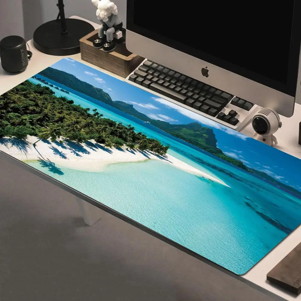 

Tropical Beach Palm Large size DIY mousepad gaming mouse pad XL game customized personalized mouse and keyboard mat