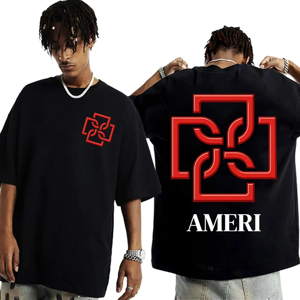 

Rapper Duki Ameri World Tour 2025 Graphic T-shirts Men's Harajuku Retro Short Sleeve T Shirt Summer Tops Loose Tshirt Streetwear