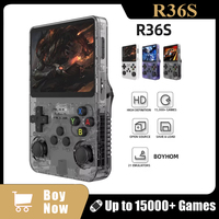 128GB/64GB R36S Retro Handheld Video Game Console Linux System 3.5 Inch IPS Screen Portable Pocket Video Boy Player Games Gift