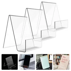 3pcs Comic Book Display Acrylic Book Display Holder Comic Book Frame Clear Laptop Stand Magazine Challenge Display